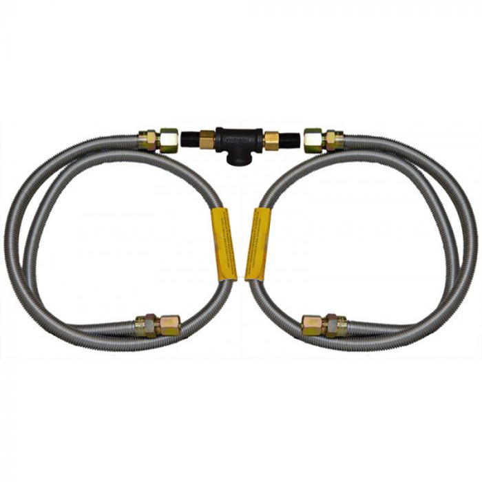 Grill & Side Burner Built-In Connector Package - Natural Gas