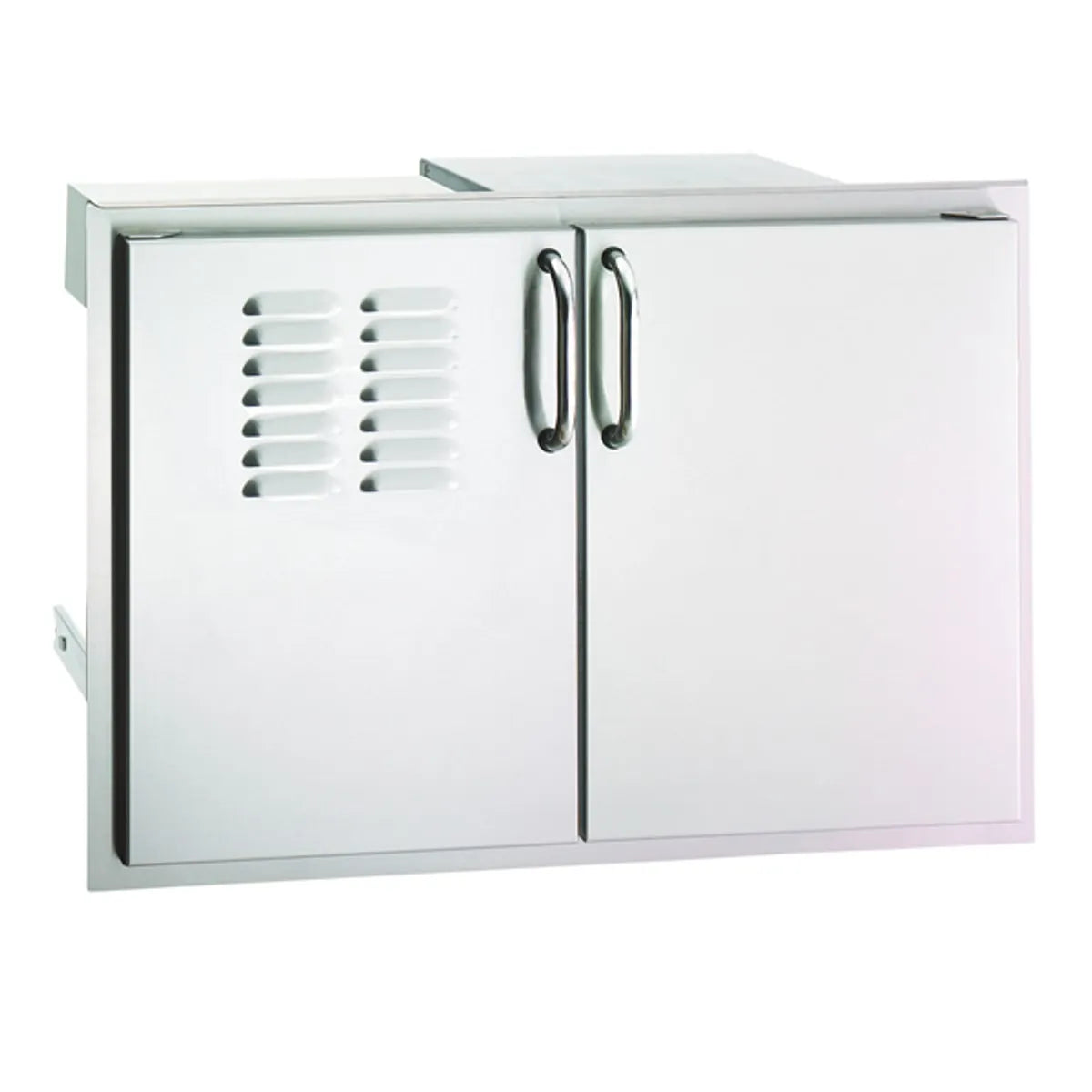 Premium Flush Double Access Door with Drawers and Trash Bin Storage - 30"