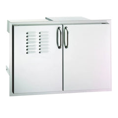 Premium Flush Double Access Door with Drawers and Trash Bin Storage - 30"