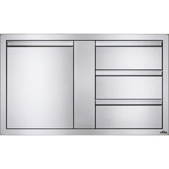 Napoleon 42" X 24" Large Single Door & Triple Drawer