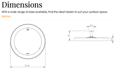 Eclipse Electric Pendant Heater