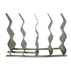 STAINLESS STEEL FIREPLACE WAVES