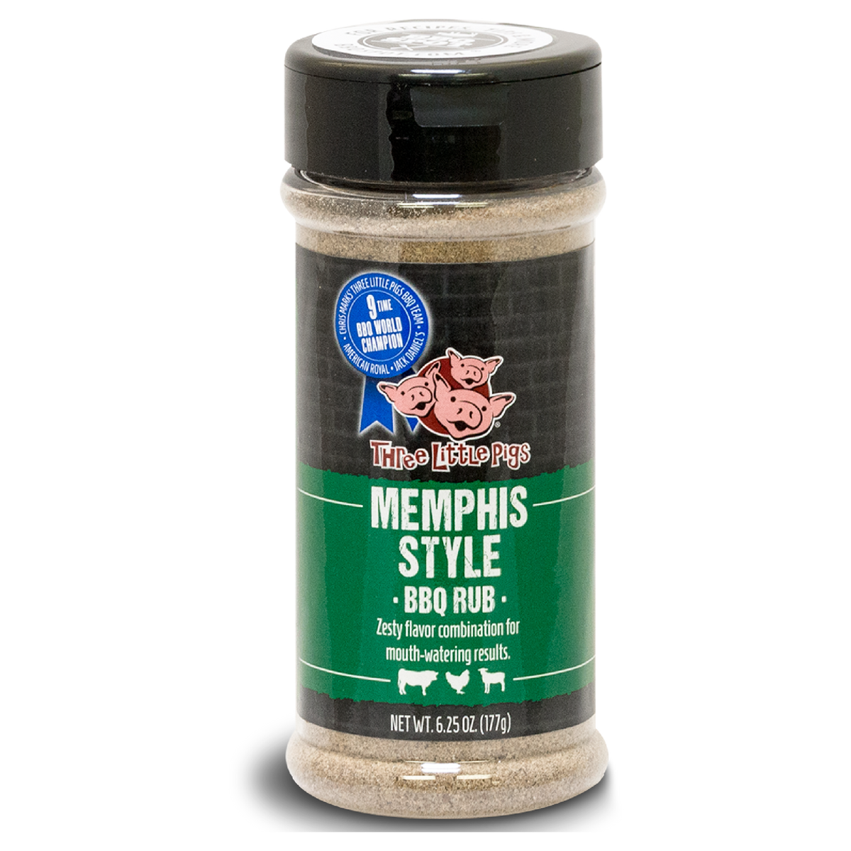 Three Little Pigs - Memphis Style Rub - 12.25 oz.