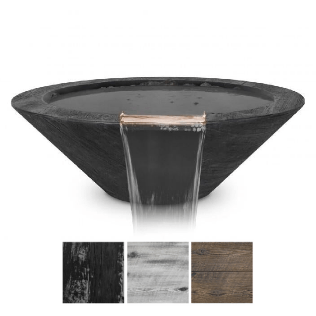 CAZO WATER BOWL  – GFRC WOOD GRAIN