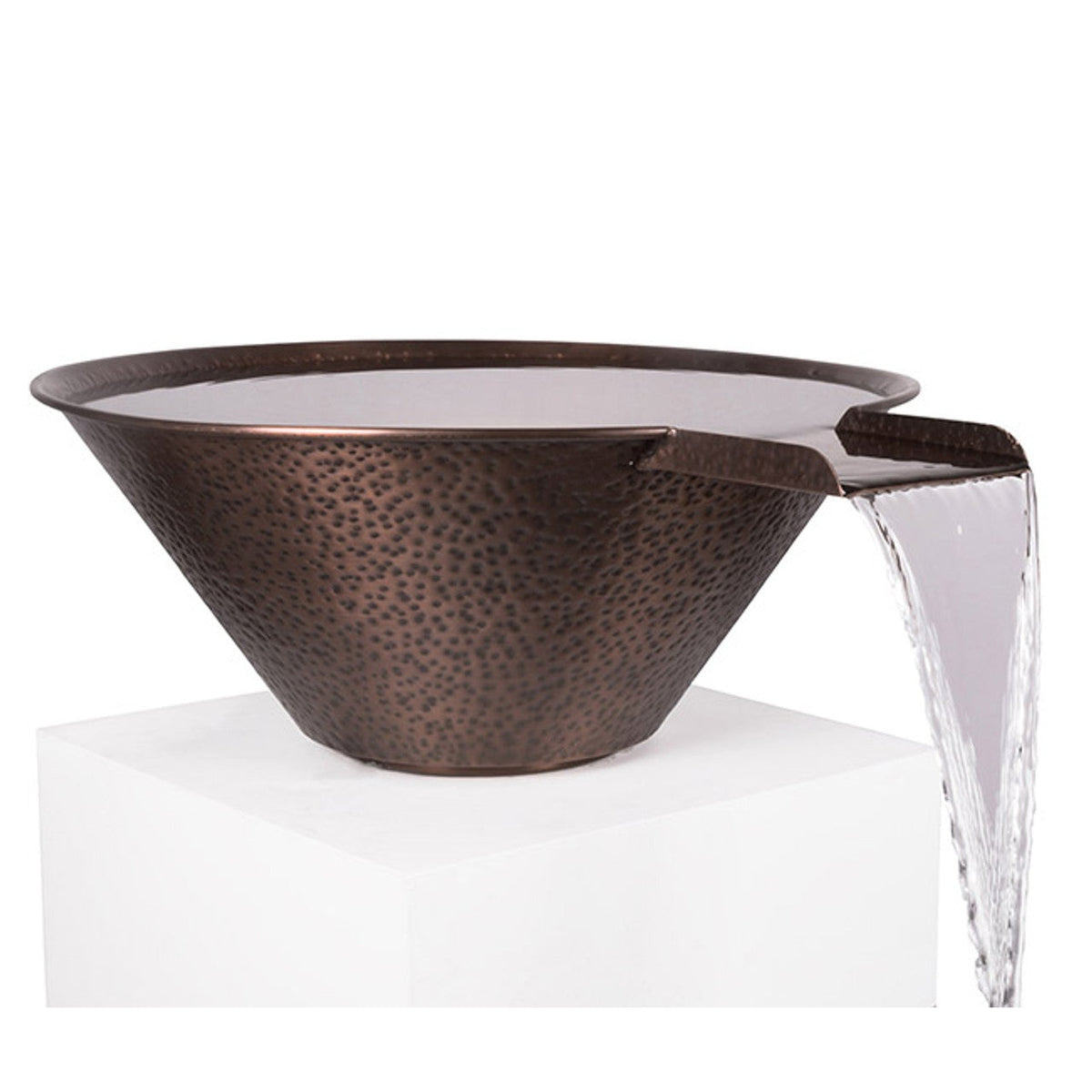 CAZO WATER BOWL – HAMMERED PATINA COPPER
