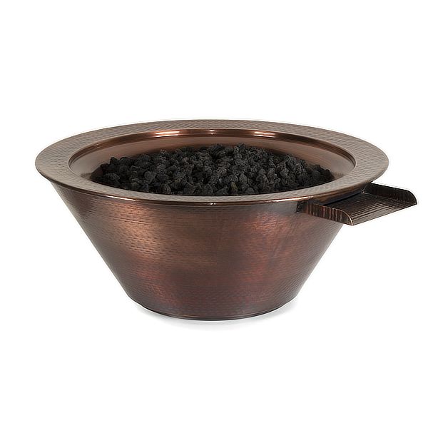 CAZO FIRE & WATER BOWL – HAMMERED PATINA COPPER