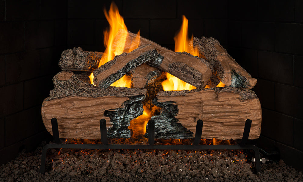 Charred Split 24-inch Log set - CHS-24