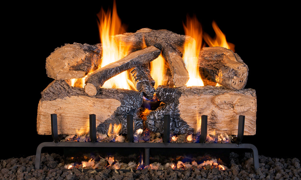 Charred Angel Split Oak 30-inch Log set - CHNS-30