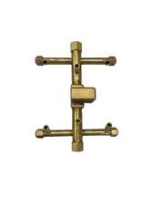 60K BTU 9" x 6.75" Crossfire Brass Burner + FK1