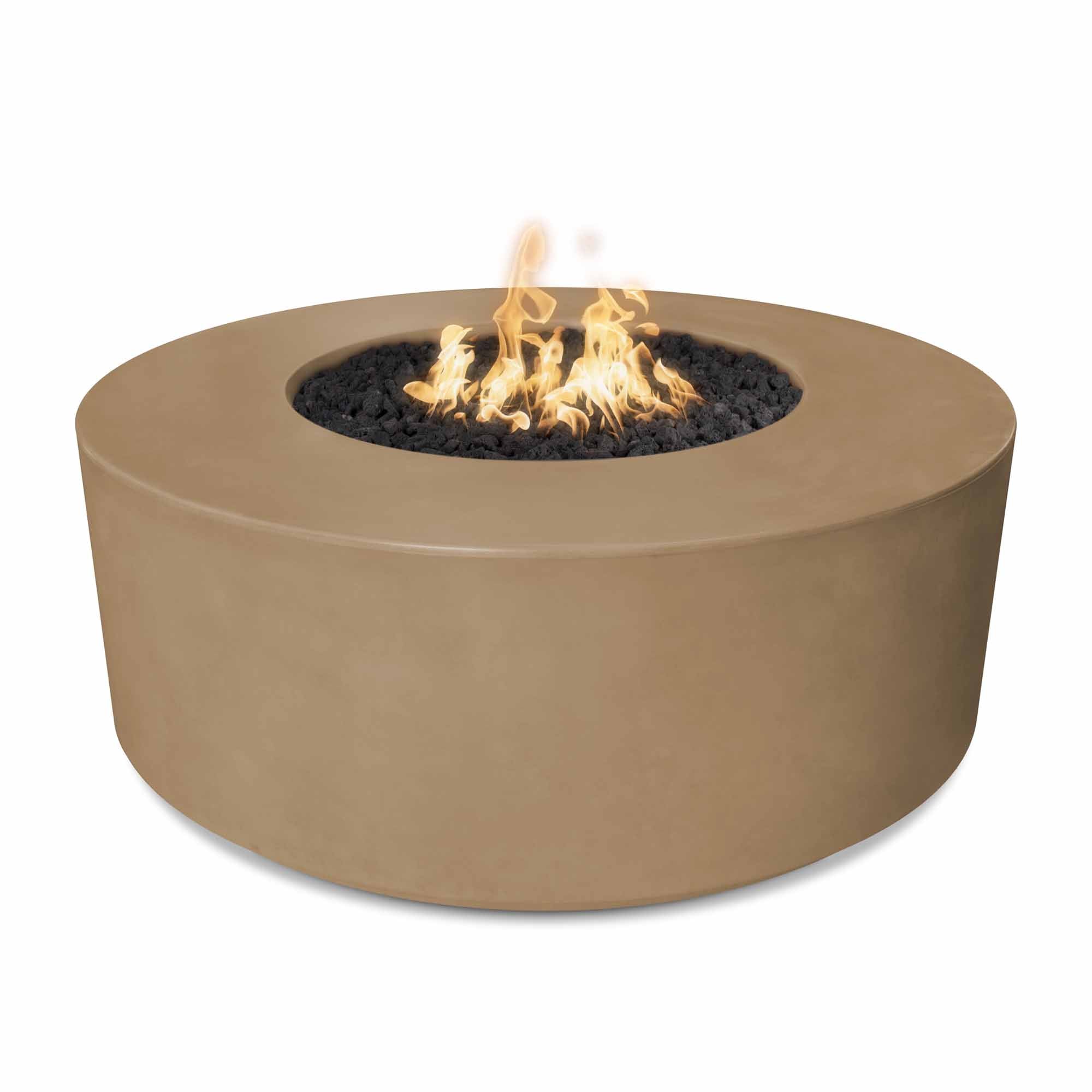 FLORENCE FIRE PIT GFRC Concrete Match Lit