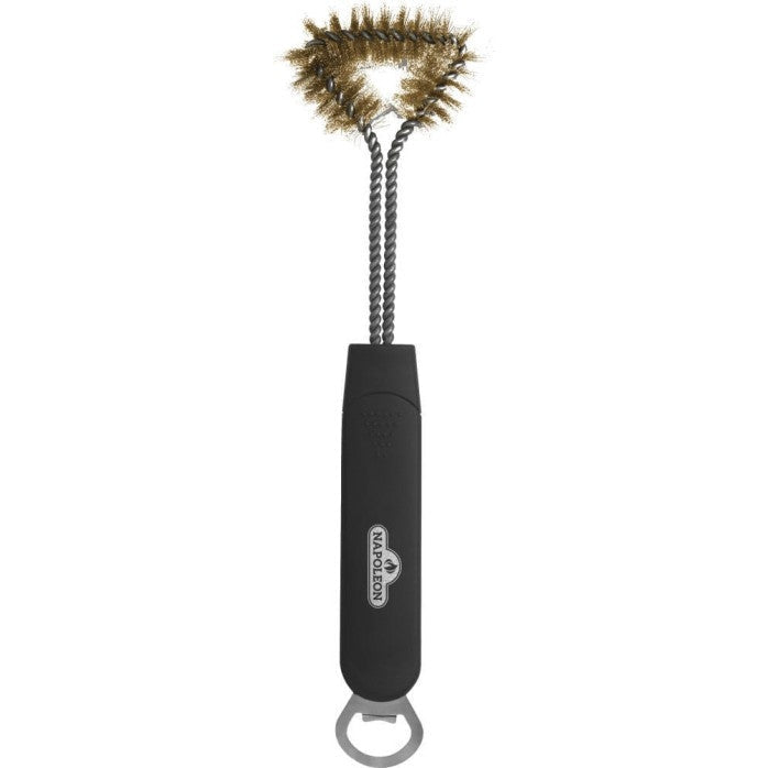 Three Sided Grill Brush with Bottle Opener