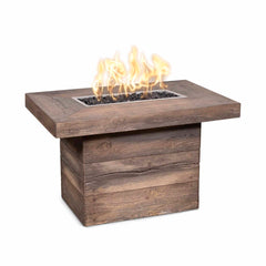 ALBERTA FIRE TABLE GFRC Woodgrain