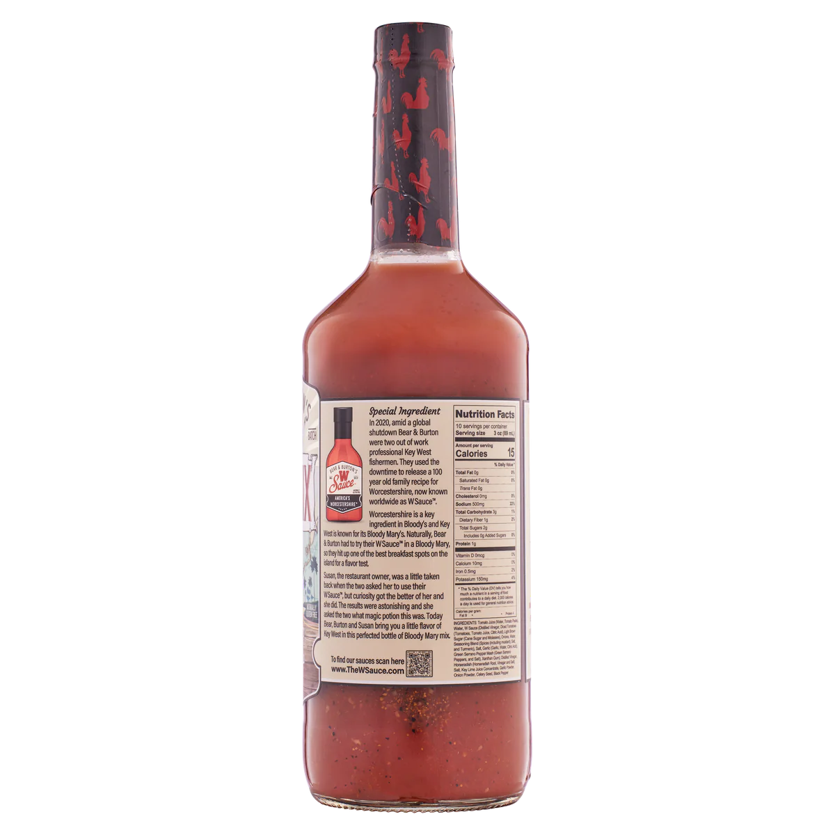 Bloody Mary Mix Key West Style - Bear and Burton Bloody Mary Mix - 32 FL OZ