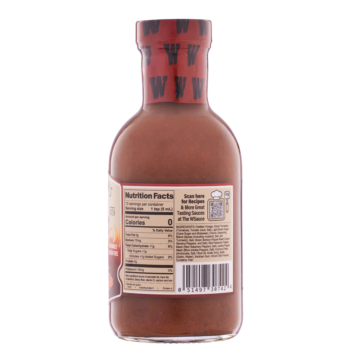 The W-Fire Sauce - Bear and Burton Fireshire Sauce - 12 FL OZ Bottle