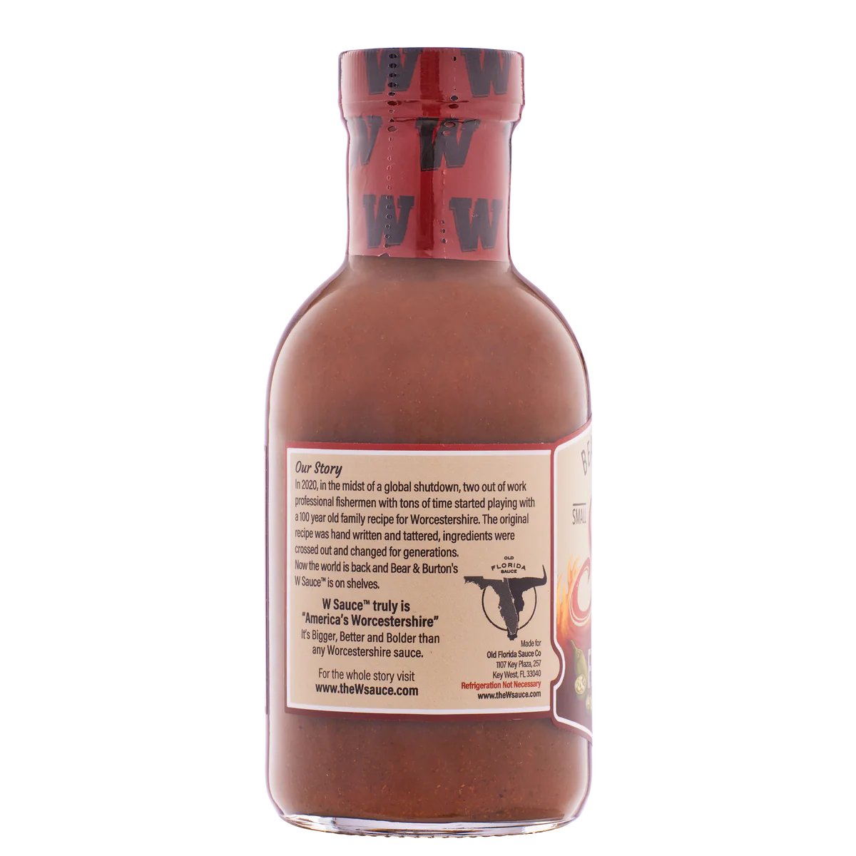 The W-Fire Sauce - Bear and Burton Fireshire Sauce - 12 FL OZ Bottle