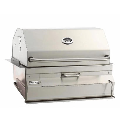 Built-In Stainless Steel Charcoal Grill