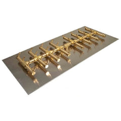 Double Tree-Style Brass Burner/Rectangular Plate - CFBDT320