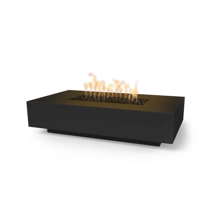 CABO LINEAR FIRE PIT GFRC Concrete Match Lit