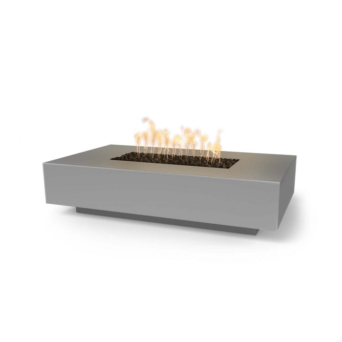 CABO LINEAR FIRE PIT GFRC Concrete Match Lit