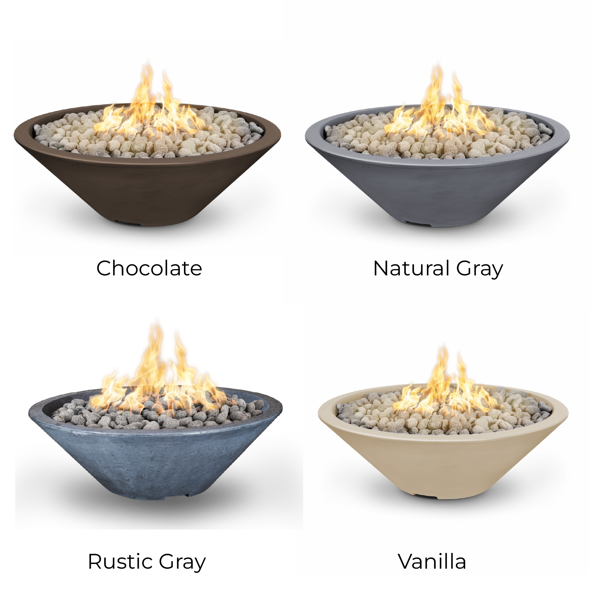 Cazo Fire Pit – Narrow Ledge GFRC Concrete