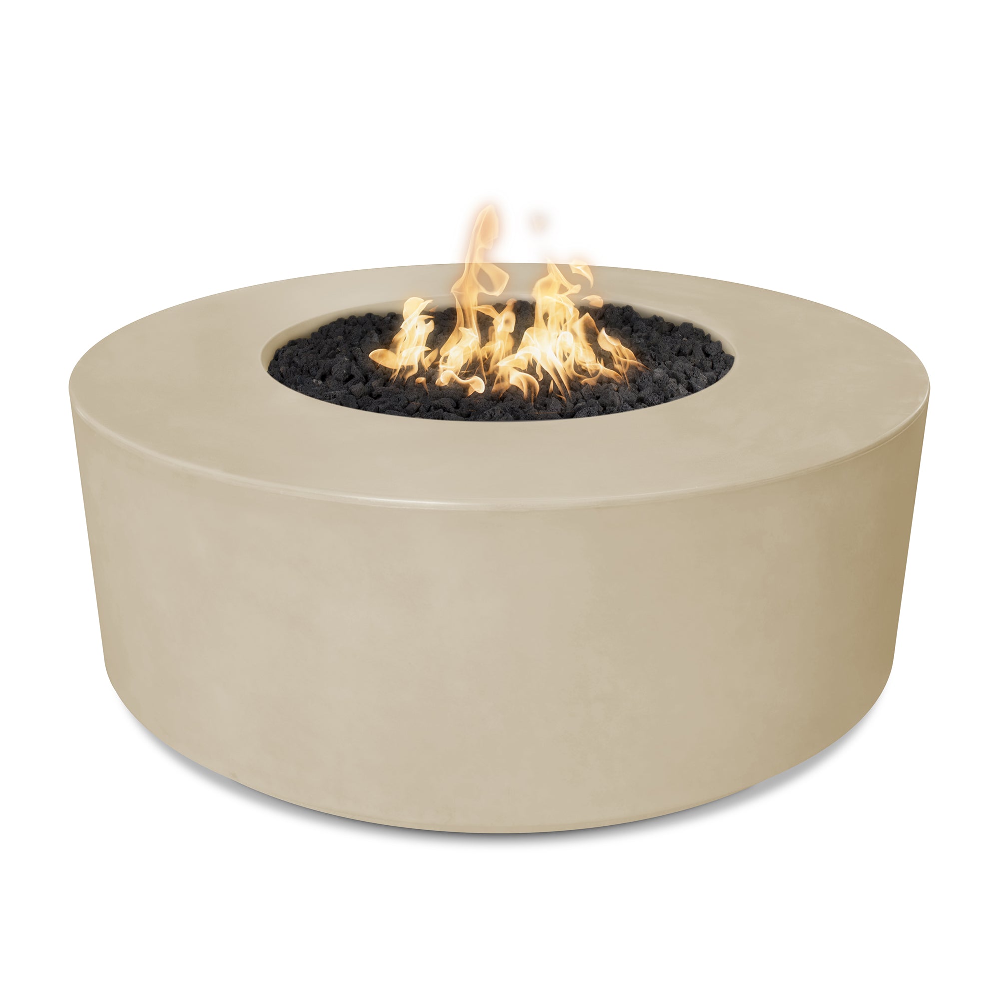 FLORENCE FIRE PIT GFRC Concrete Match Lit