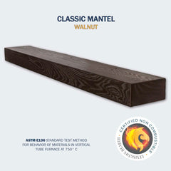 Classic Walnut 5' Mantel - CL-5-LH-WA