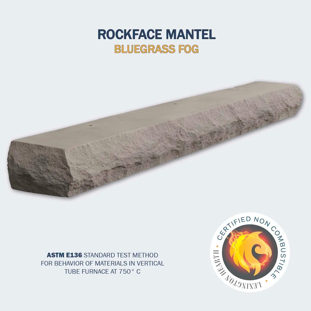 Rockface Bluegrass Fog 5' Mantel - KL-5-LH-BG