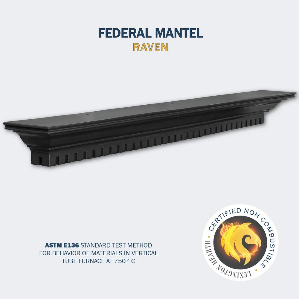 Federal Raven 6' Mantel - FD-6-LH-BK