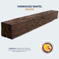 Farmhouse Maduro 7' Mantel - FH-7-LH-MD