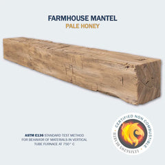 Farmhouse Pale Honey 7' Mantel - FH-7-LH-PH
