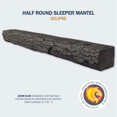 Half-Round Sleeper Eclipse 4' Mantel - HR-4-LH-EC