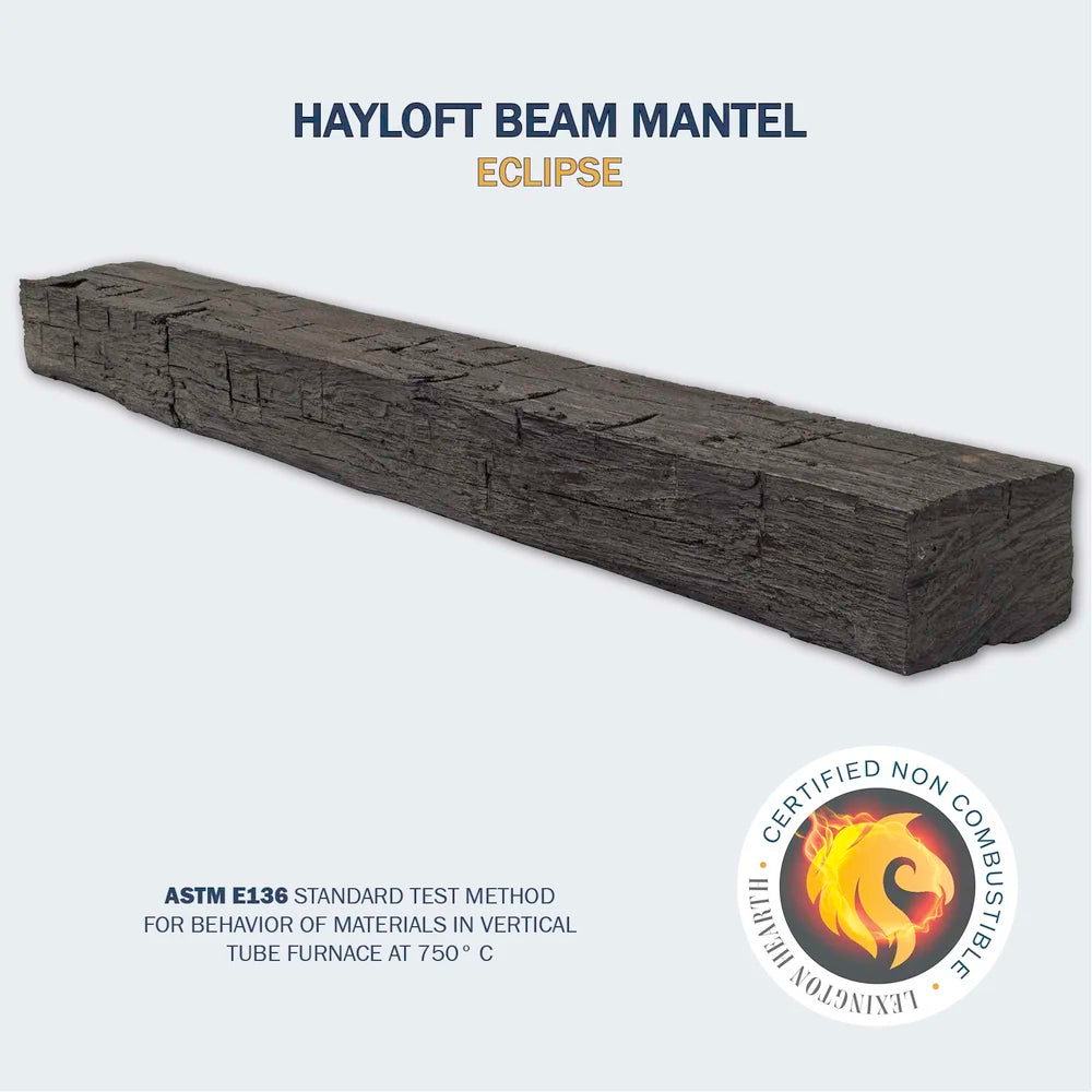 Hayloft Beam Eclipse 4' Mantel - HB-4-LH-EC