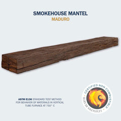 Smokehouse Maduro 80" Mantel - SH-80-LH-MD