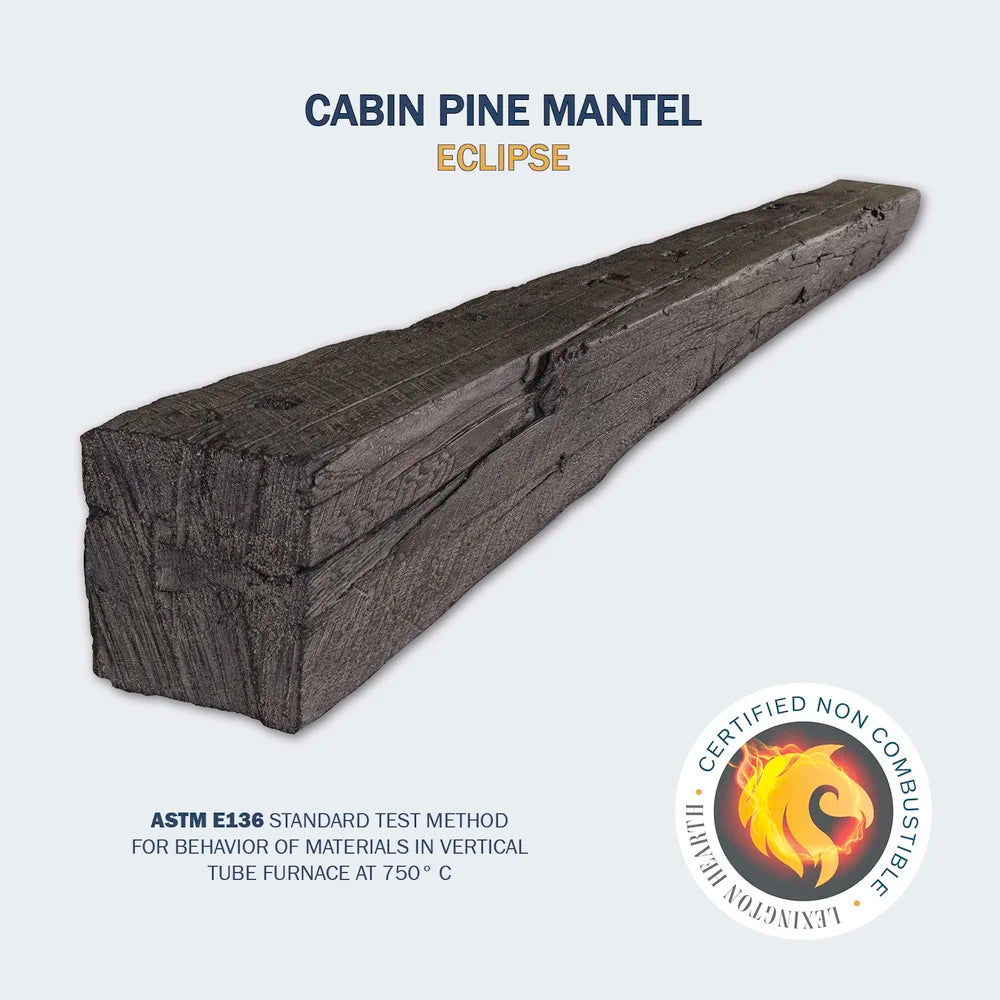 Cabin Pine Eclipse 6' Mantel - CP-6-LH-EC