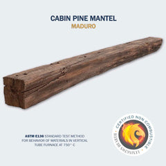 Cabin Pine Maduro 5' Mantel - CP-5-LH-MD
