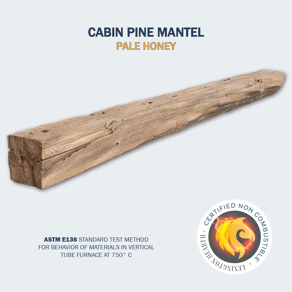 Cabin Pine Pale Honey 6' Mantel - CP-6-LH-PH