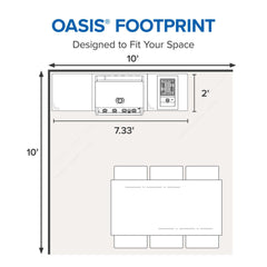 OASIS® Outdoor Kitchen Kit, Built-in 700 Series 32 with Stainless Steel Countertops