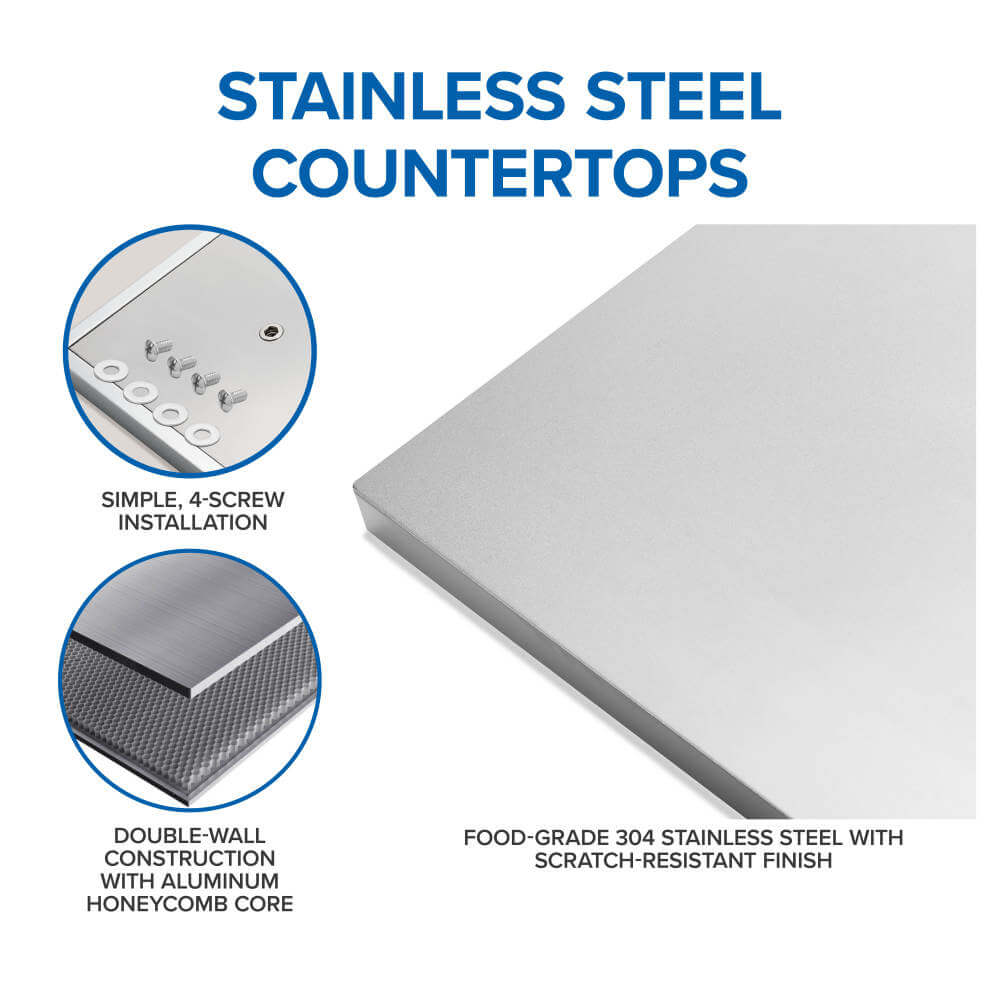 OASIS® Outdoor Kitchen Kit, Built-in 700 Series 32 with Stainless Steel Countertops