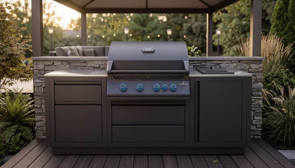 OASIS® Outdoor Kitchen Kit, Built-in 700 Series 32 with Stainless Steel Countertops