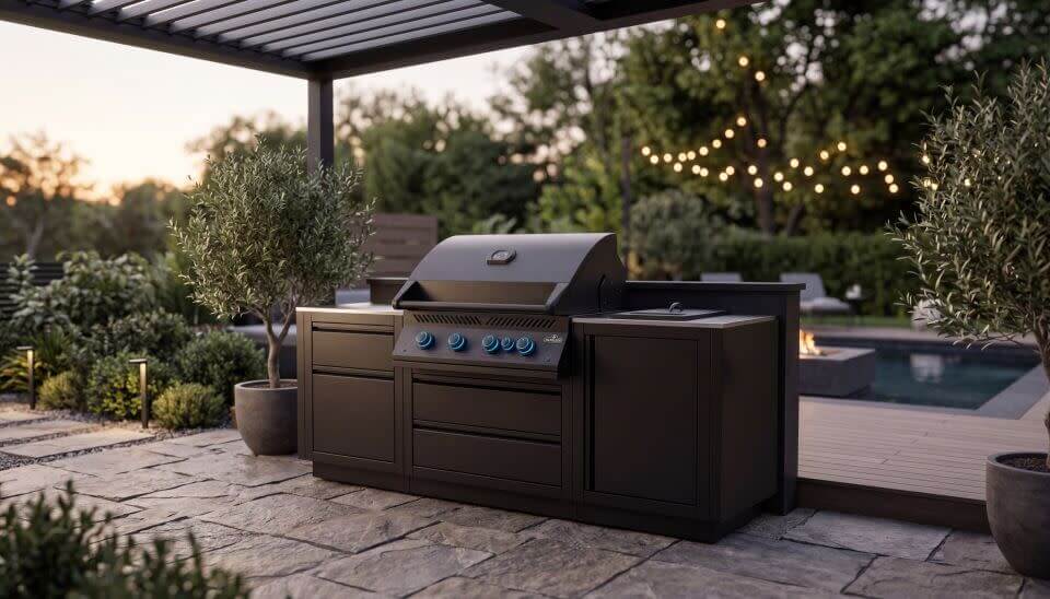 OASIS® Outdoor Kitchen Kit, Built-in 700 Series 32 with Stainless Steel Countertops