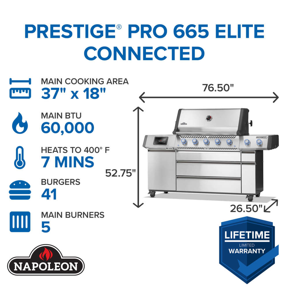 Prestige® PRO 665 Elite with Smart Technology & Electric Smoker Box - PRO665VXRSIBNSS