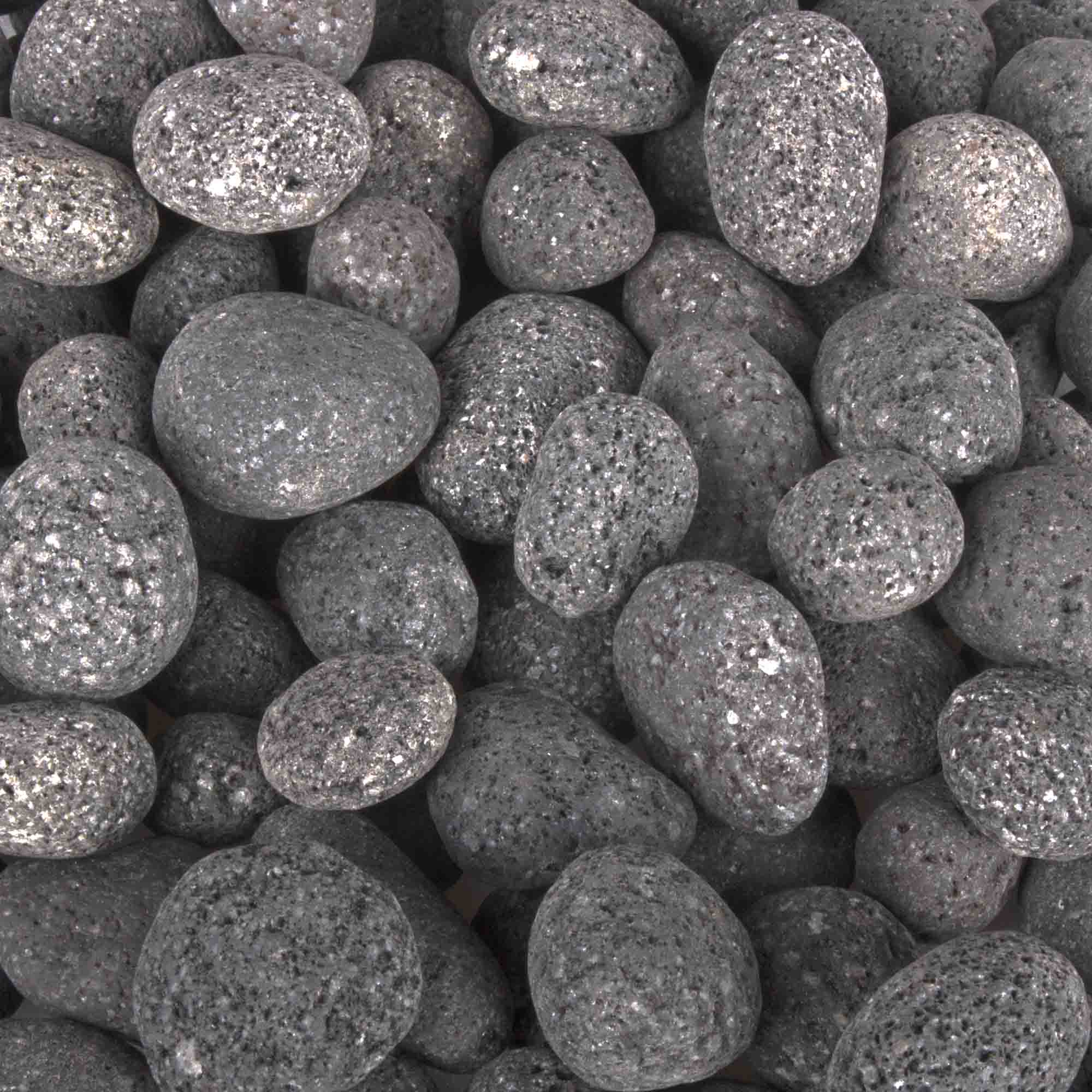 50lb Polished Lava - 2" to 3" (1/2 Cubic Foot)