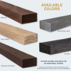Flat Sawn Beam Non-Combustible Mantel - Lexington Hearth - Starting at $1199