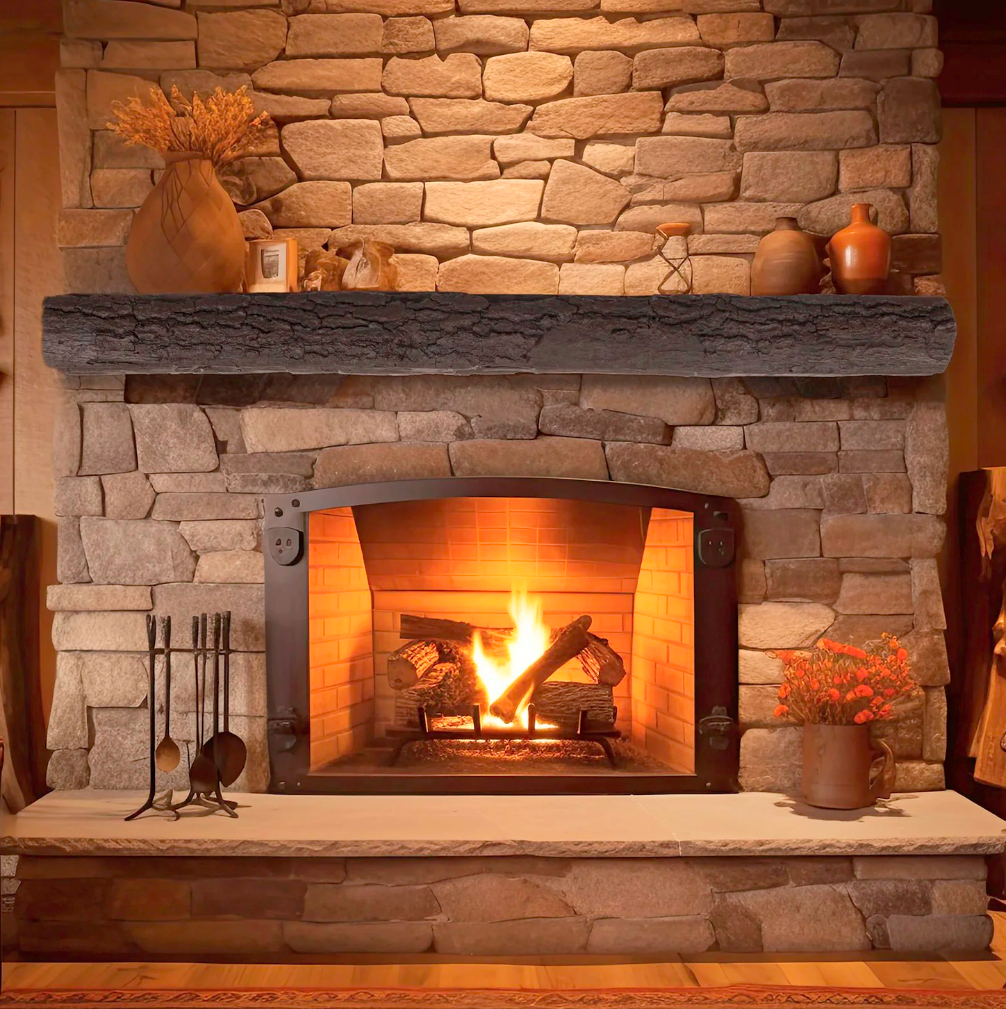 Half-Round Sleeper Non Combustible Mantel - Lexington Hearth - Starting at $1499