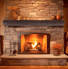 Half-Round Sleeper Non Combustible Mantel - Lexington Hearth - Starting at $1499