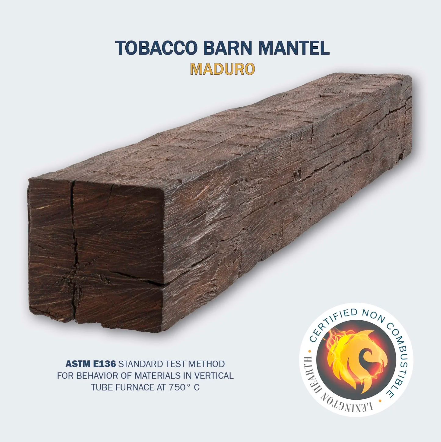 Tobacco Barn Non Combustible Mantel - Lexington Hearth - Starting at $1,499
