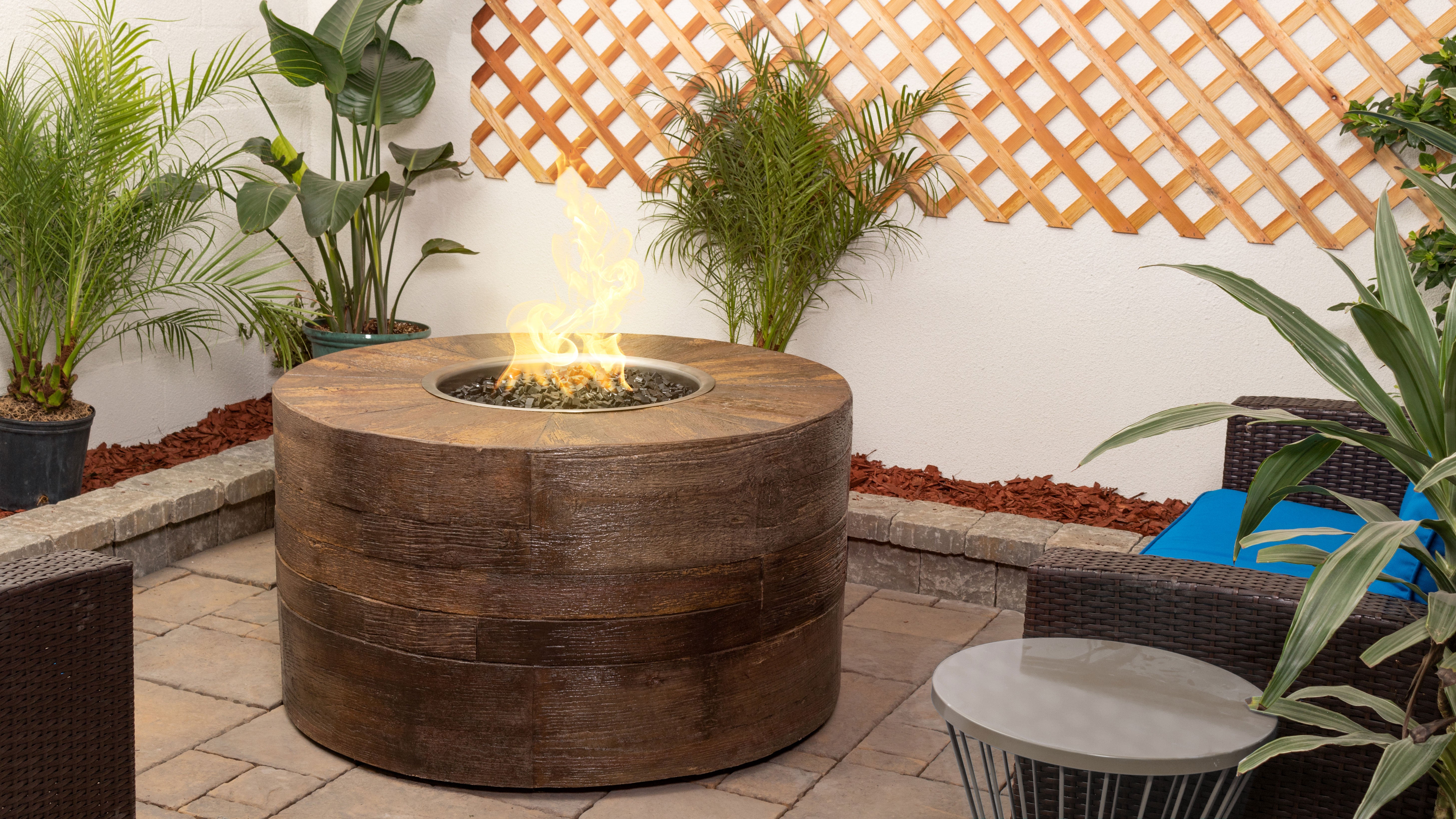 SEQUOIA WOOD GRAIN FIRE PIT