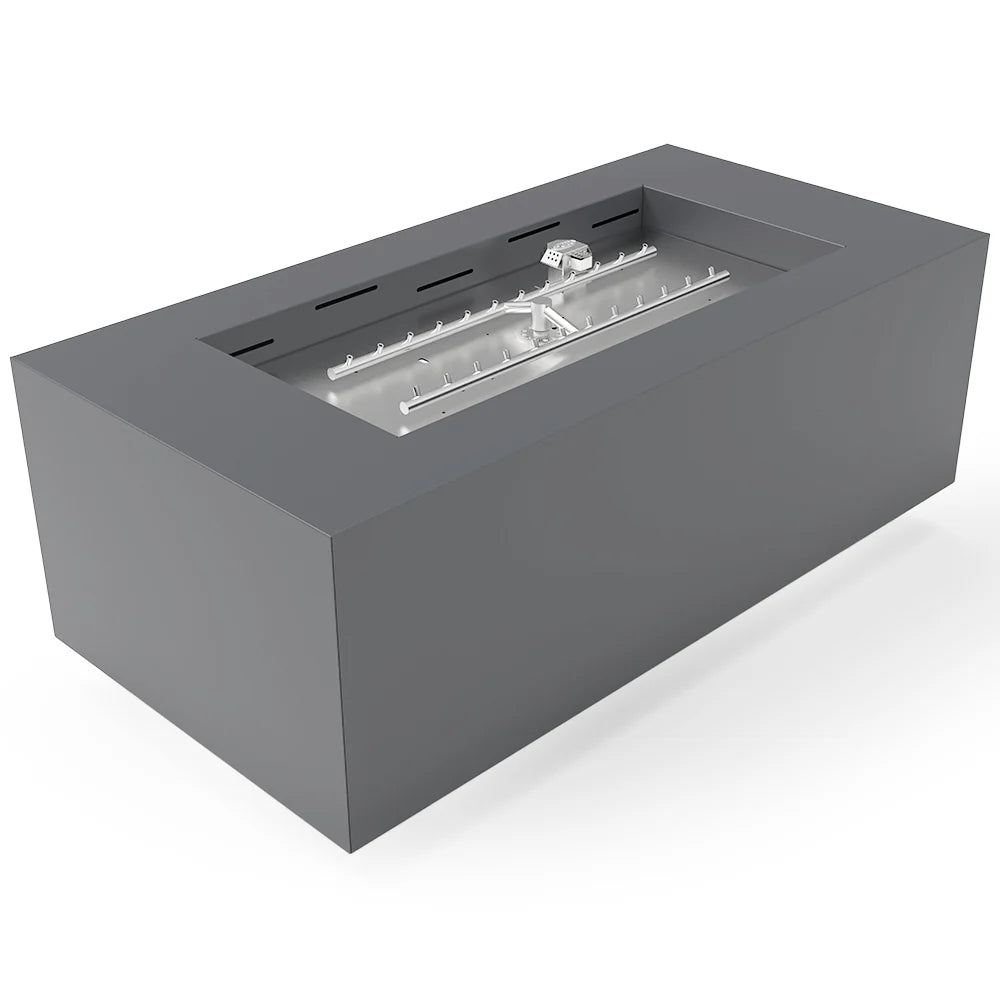 HPC Fire Tejas 48x24-Inch Rectangular Metal Fire Pit