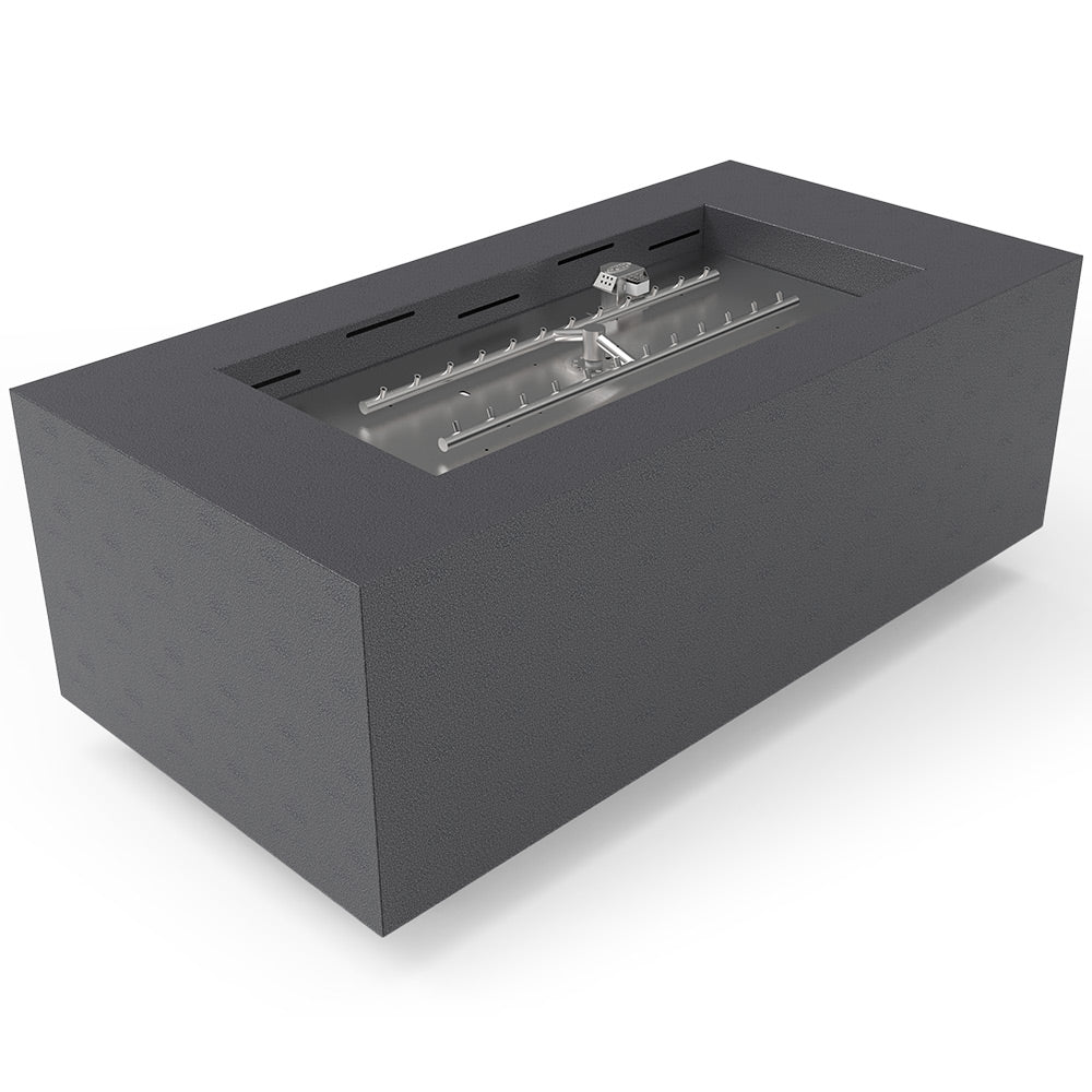 HPC Fire Tejas 48x24-Inch Rectangular Metal Fire Pit