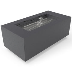 HPC Fire Tejas 48x24-Inch Rectangular Metal Fire Pit